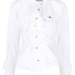 Camicia con logo Orb in bianco Vivienne Westwood - donna 