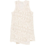 Top con motivo floreale e pizzo in bianco Comme des garcons - donna 