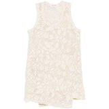 Top con motivo floreale e pizzo in bianco Comme des garcons - donna 