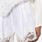 Shorts con bordo in pizzo in bianco Maurizio - donna 