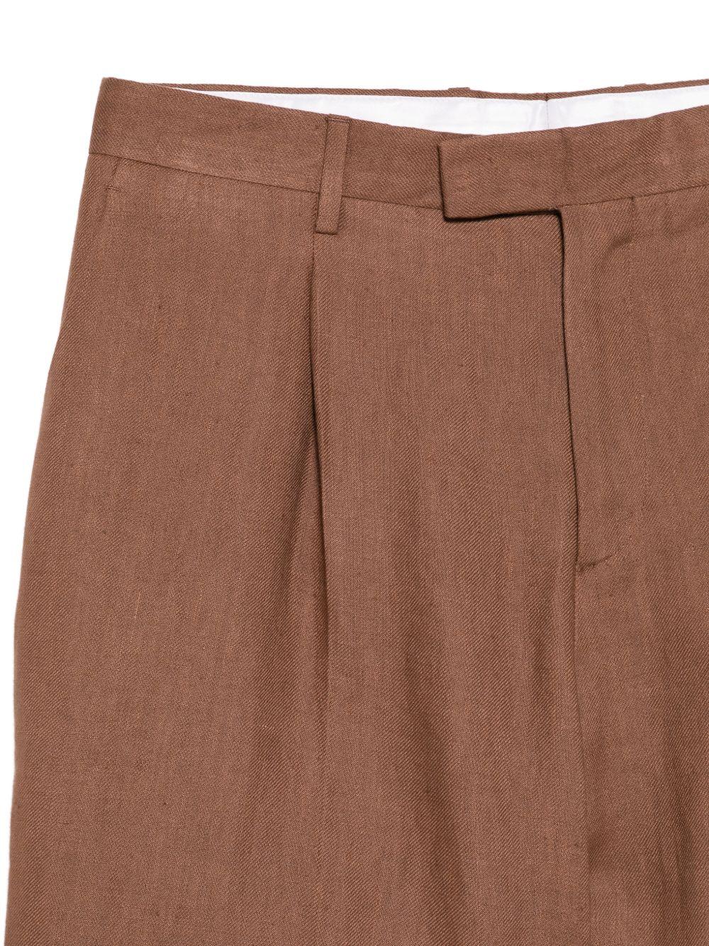 Shorts con pieghe in marrone Lardini - uomo 