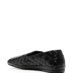 Mocassini Guinea con punta quadrata in nero Henderson baracco - uomo 