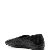 Mocassini Guinea con punta quadrata in nero Henderson baracco - uomo 