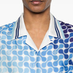 Camicia in seta con stampa grafica multicolore Casablanca - uomo 
