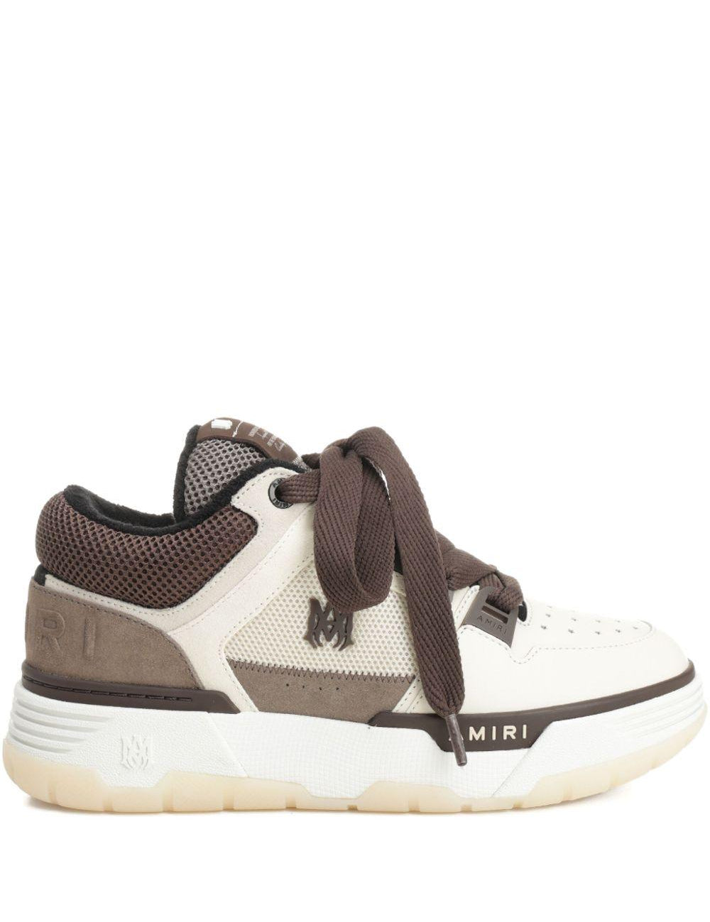 Sneakers MA-1 in bianco e marrone 
