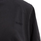 T-shirt a maniche corte con logo ricamato in nero The attico - donna 