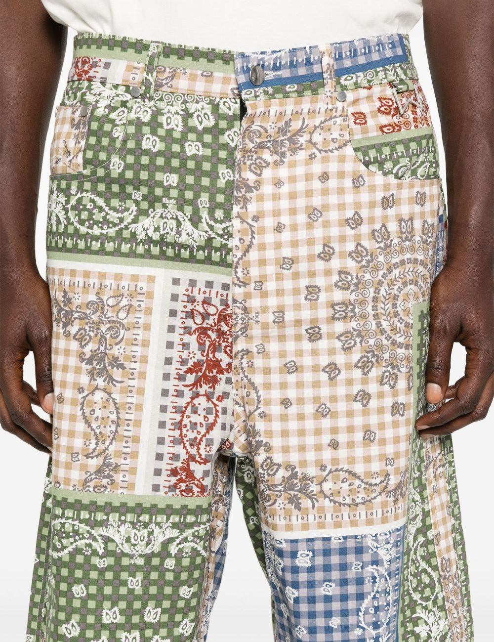 Shorts con stampa bandana multicolore Rhude - uomo 