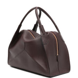 Borsa a mano plie con zip in borgogna Victoria Beckham - donna 