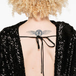 Abito corto con paillettes in nero Giuseppe di morabito - donna 