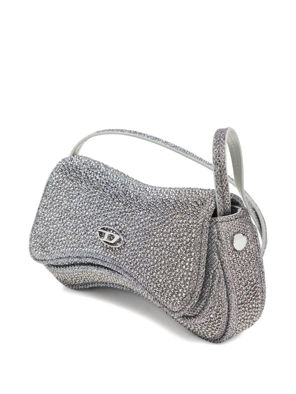 Borsa con cristalli in argento Diesel - donna 