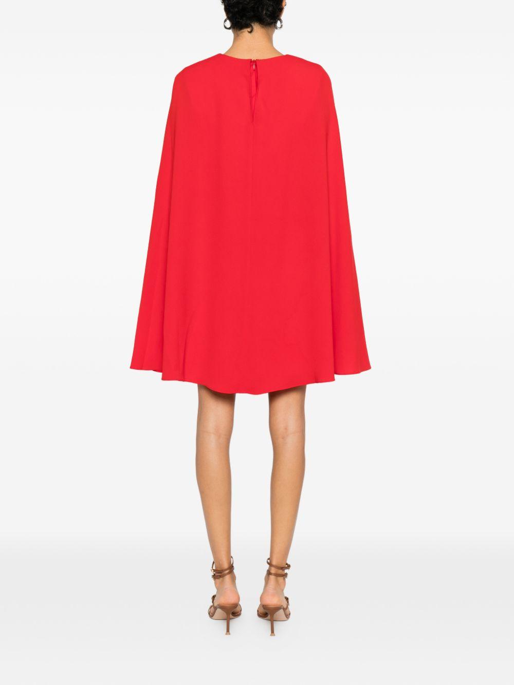 Abito con maniche a mantella in rosso Roland mouret - donna 