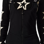 Tuta da sci con fantasia jb in nero Perfect moment - donna 