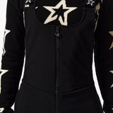 Tuta da sci con fantasia jb in nero Perfect moment - donna 