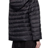 Giacca con cappuccio ziplock in nero Rick Owens x Moncler - unisex<BR/> 