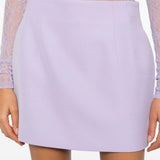 Minigonna con zip in lilla Wardrobe.Nyc - donna 