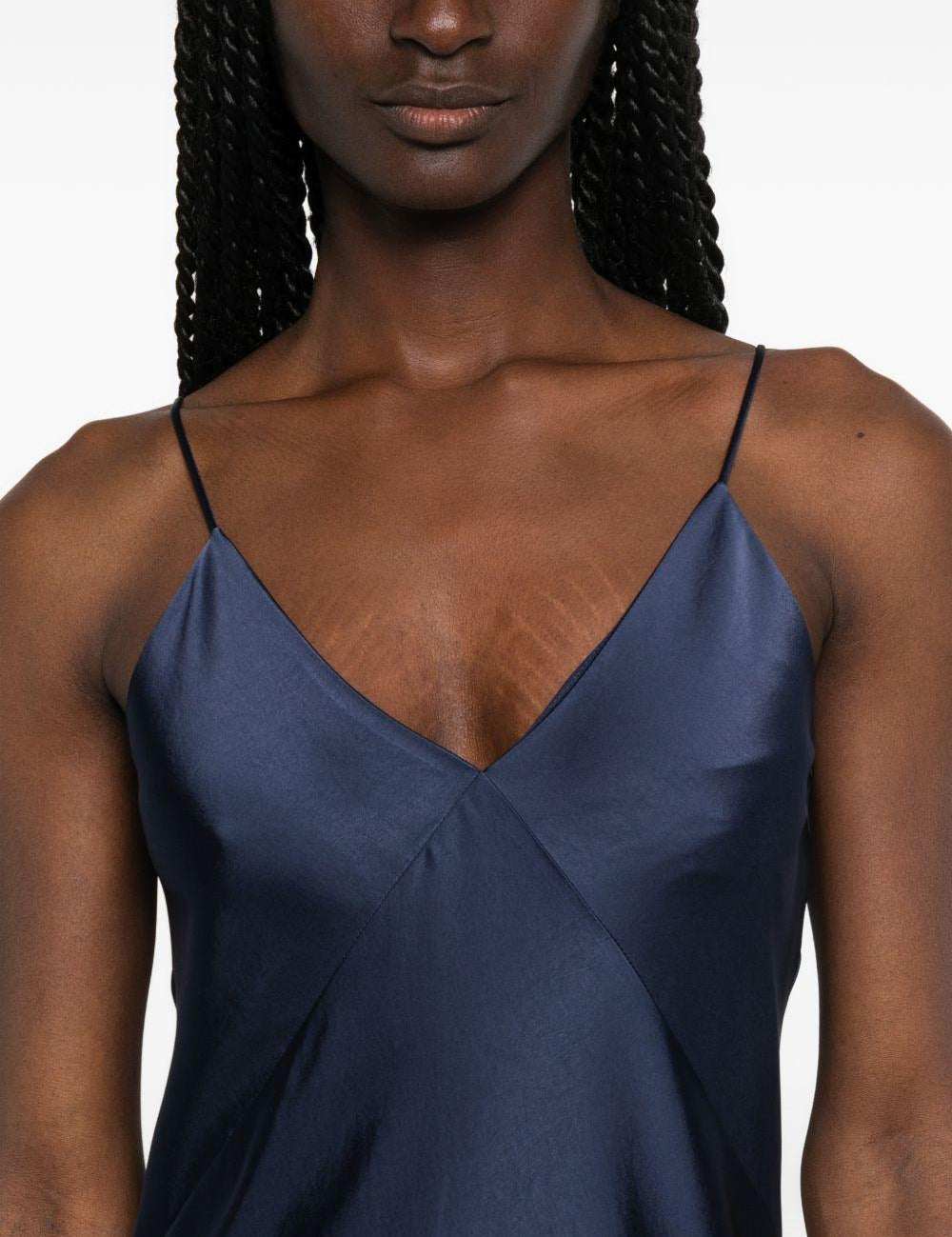 Abito drappeggiato calante in blu Maxmara weekend - donna 