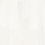 Pantaloni a pieghe con elastico in vita in bianco Briglia 1949 - donna 