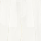 Pantaloni a pieghe con elastico in vita in bianco Briglia 1949 - donna 