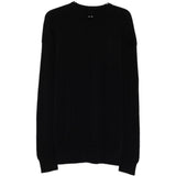 Maglione girocollo a maniche lunghe jumbo in nero Rick owens - uomo 