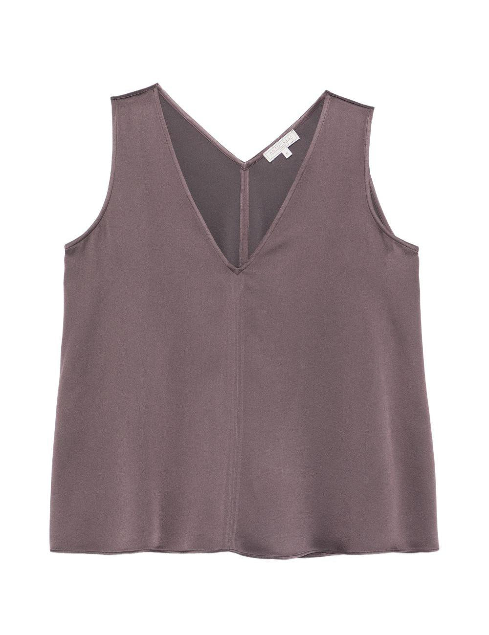 Top con scollo a v in viola Antonelli - donna 