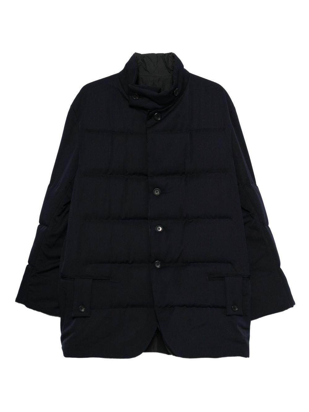 Giacca imbottita a collo alto in nero Yohji yamamoto - uomo 