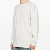 T-shirt a manica lunga in bianco Lemaire - uomo 