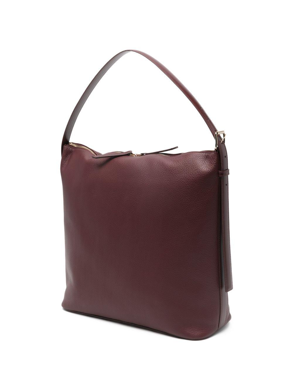 Borsa a spalla Vera maxi in bordeaux 