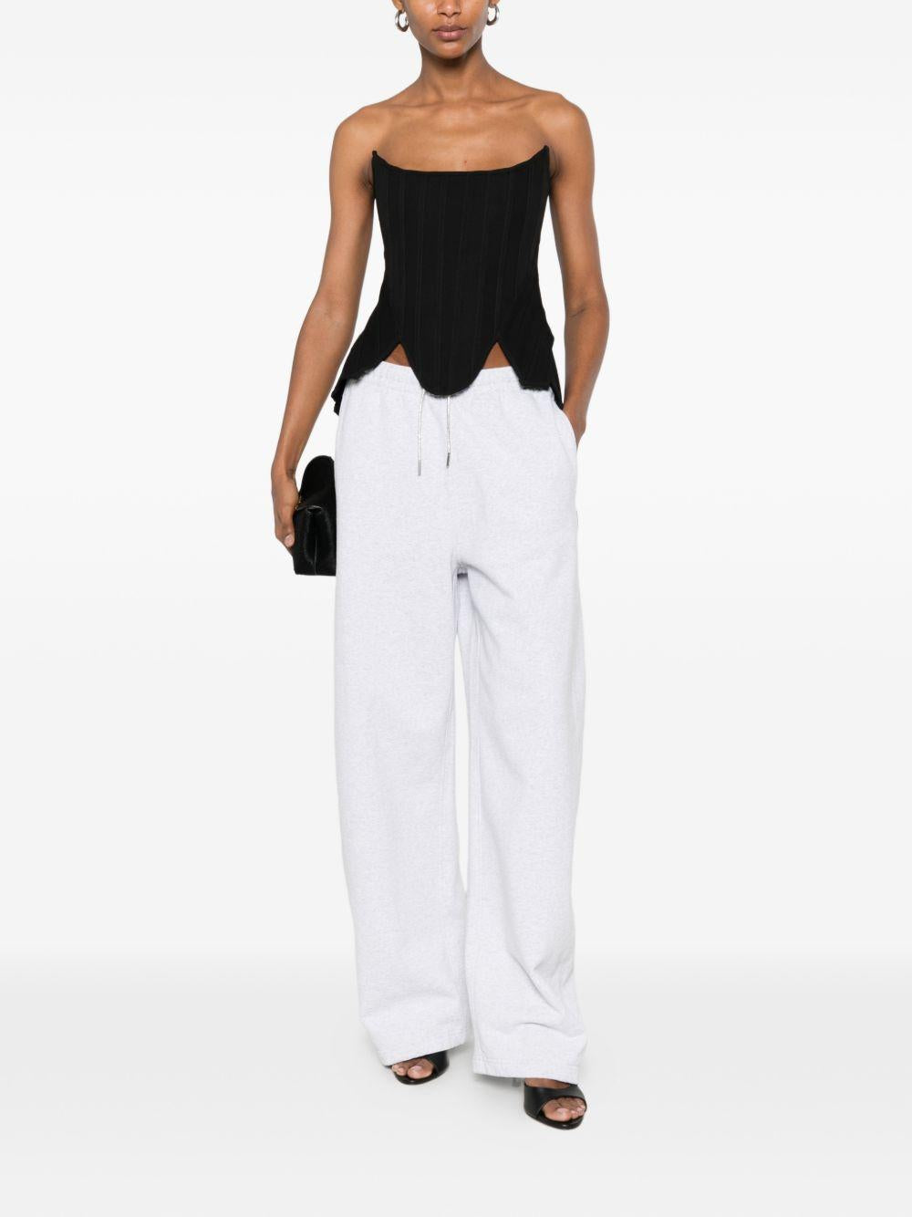 Top stile bustier in nero 