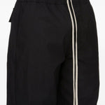 Pantaloni ampi Geth in lana nera 