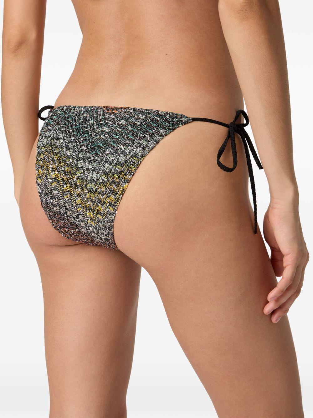 Bikini con nodo in nero Missoni - donna 