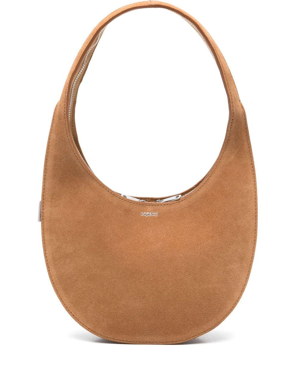 Borsa a spalla soft swipe in beige Coperni - donna 