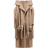 Pantaloni effetto trench in beige Viktor&rolf - donna 