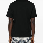 T-shirt a maniche corte con logo  in nero 
