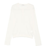 T-shirt in maglia a coste in bianco Our legacy - uomo 