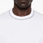 T-shirt dalla vestibilità ampia con cuciture a contrasto in bianco Comme des garcons homme - uomo 