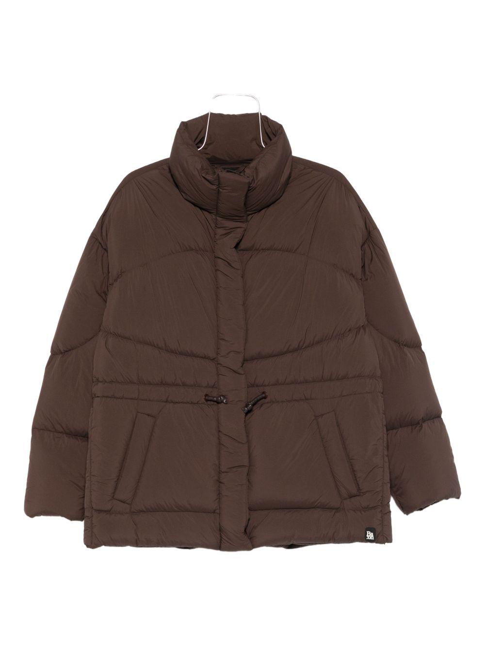 Piumino con coulisse in marrone Bacon - donna 