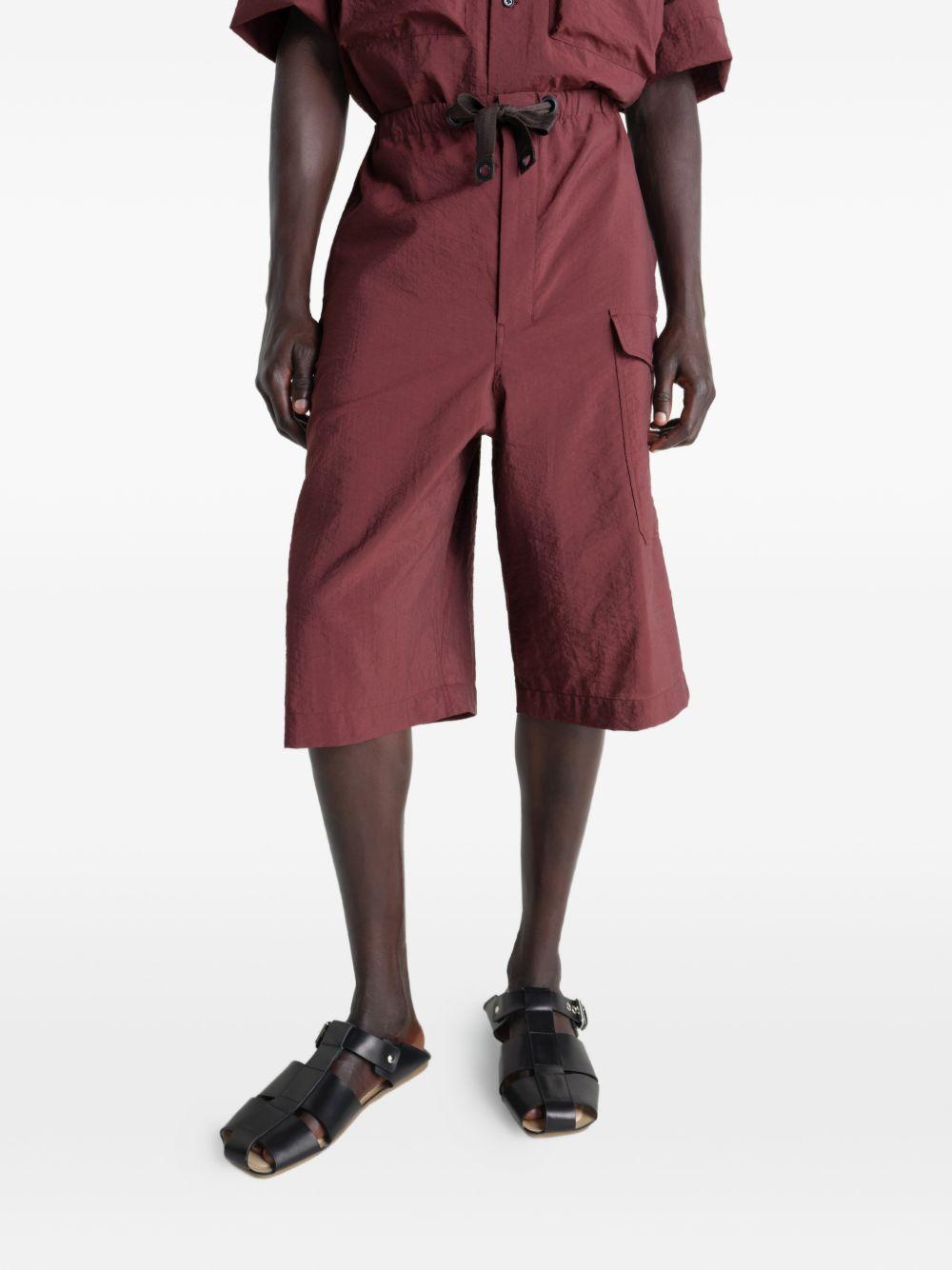 Bermuda con coulisse in borgogna LEMAIRE  - donna 