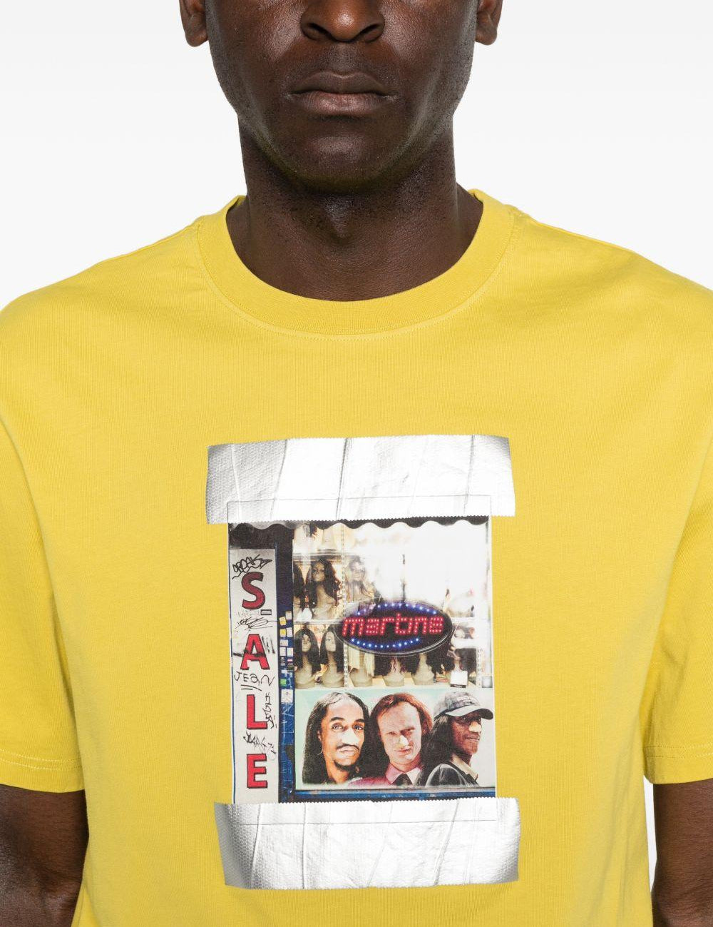 T-shirt con grafica in giallo Martine rose - unisex 