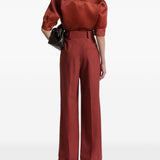 Camicia con bottoni in rosso Alberta Ferretti - donna 