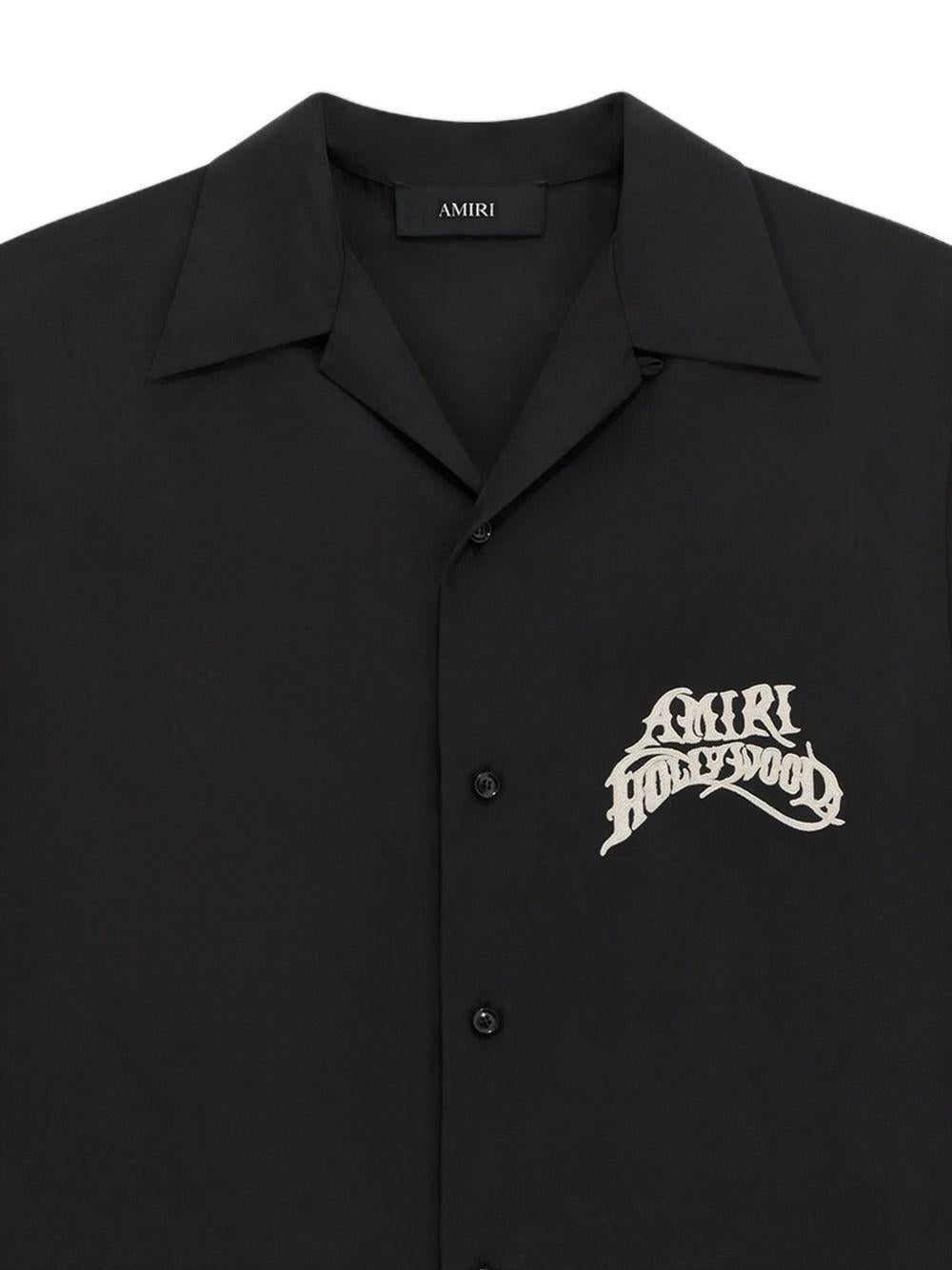 Camicia a maniche corte Hollywood in nero 