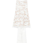 Abito in pizzo con orlo smerlato in bianco Self-portrait - donna 