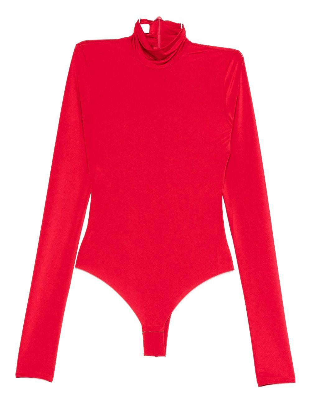 Body a collo alto ziggy in rosso The andamane - donna 