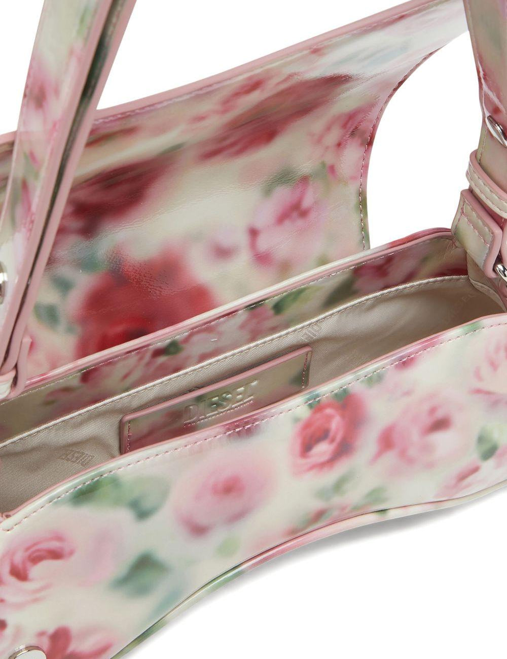 Borsa a spalla a fiori in bianco Diesel - donna 