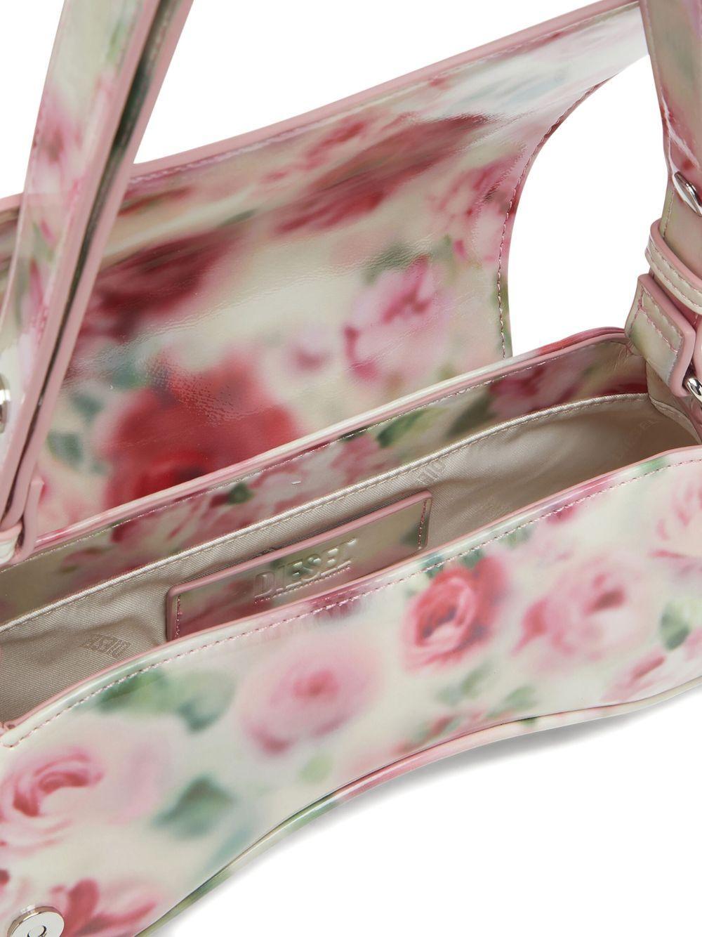 Borsa a spalla a fiori in bianco Diesel - donna 