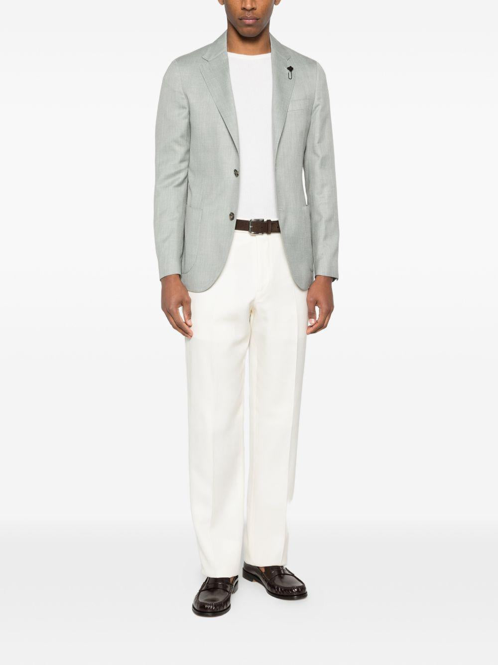 Pantaloni paluk in bianco lardini - uomo 