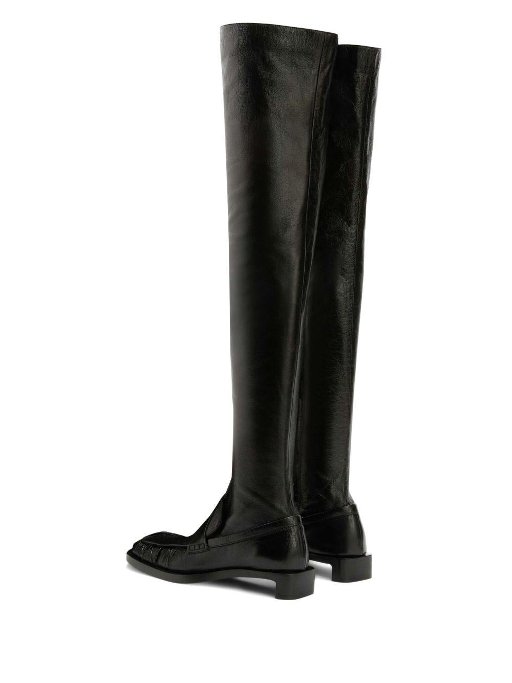 Stivali alla coscia in nero Jil sander - donna 