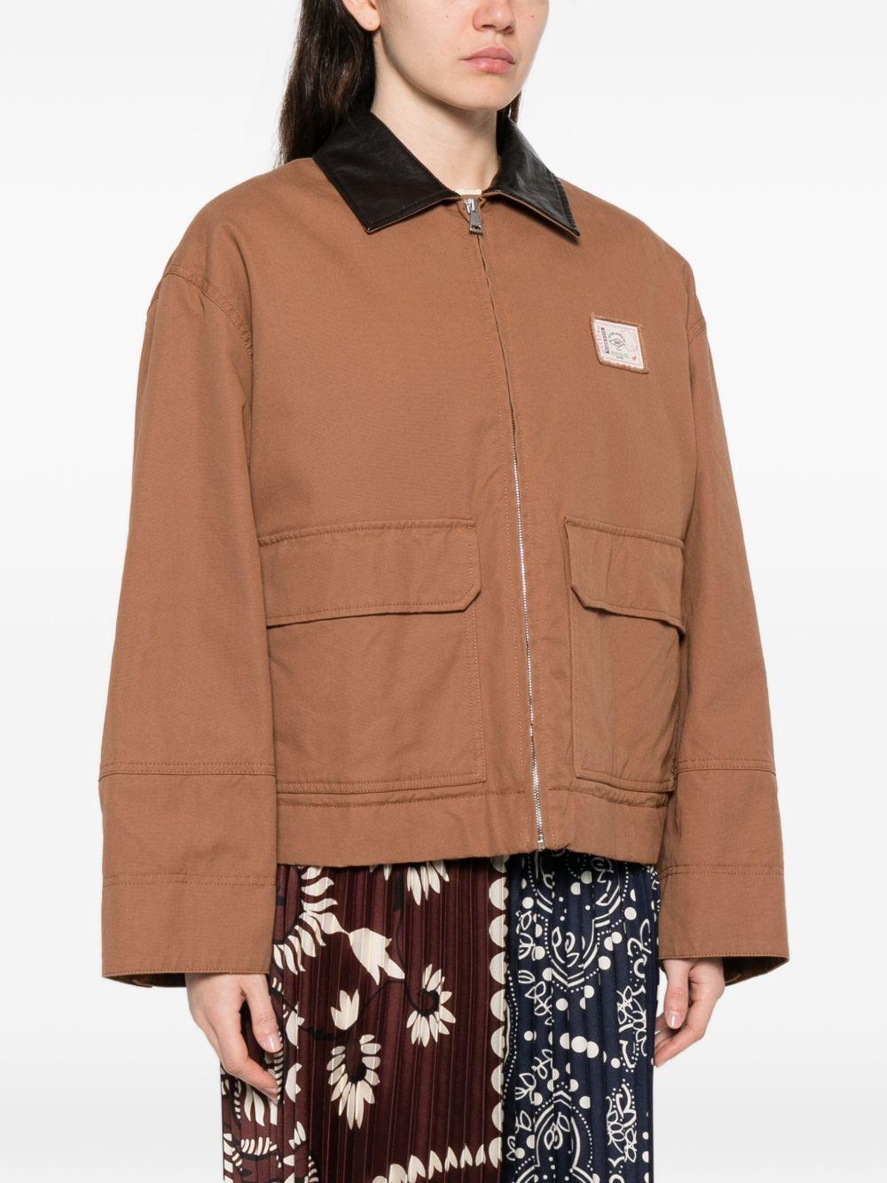 Giacca con colletto a contrasto freccia in marrone Maxmara weekend - donna 