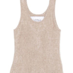 Top con finitura spazzolata in beige Gotha - donna 