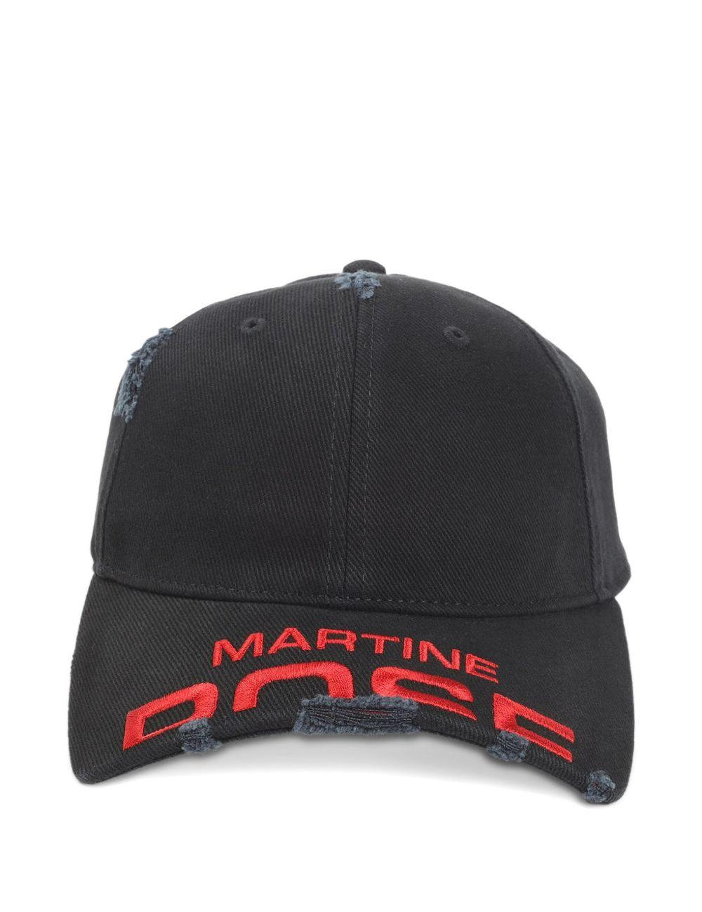 Cappellino da baseball in nero Martine rose - uomo 
