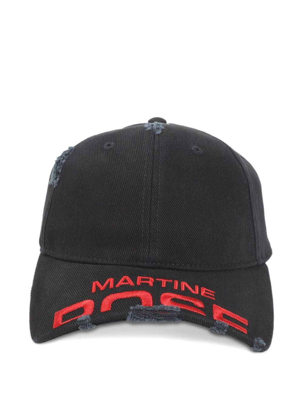 Cappellino da baseball in nero Martine rose - uomo 